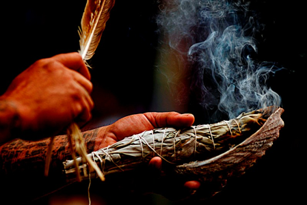 smudge is used for clearing or blessing or both