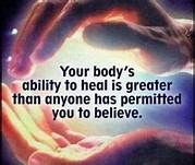 you have great self-healing ability